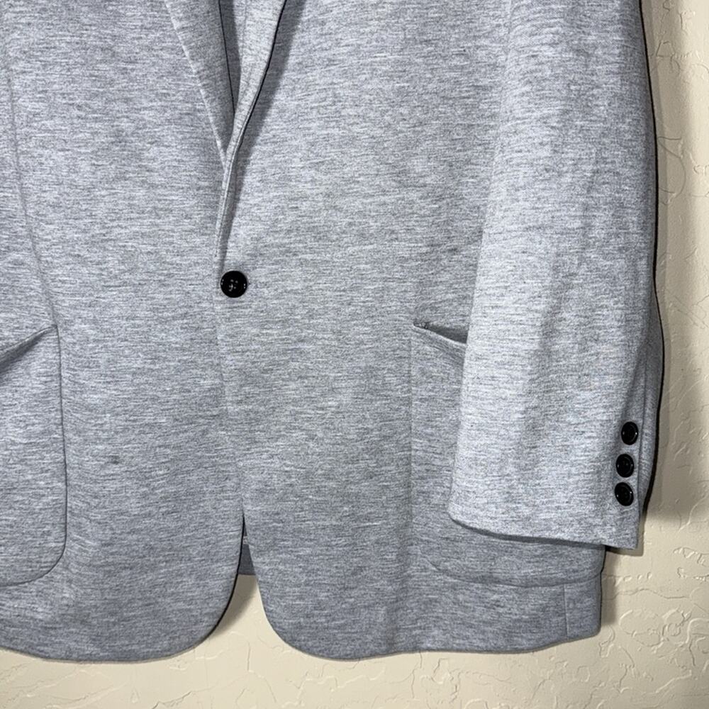 Dapper Boi Heather Grey Single Button Blazer Size… - image 2